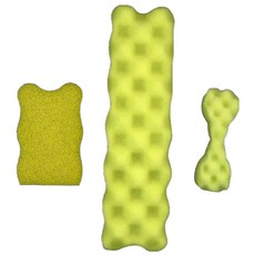 Gnma 抗菌奶瓶刷備用泡棉組 (德國製泡棉), 1組, 黃色