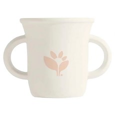 green sprouts 小綠芽 超防滑寶寶學習喝水矽膠學習杯, 蒂芬尼白, 1個, 207ml