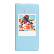 拍立得wide相冊 寶麗萊600/W210/W300/W400照片適用, 64張, 藍色