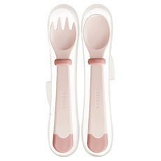 Simba 小獅王辛巴 美味兒童叉匙組, 栗粉, 1組