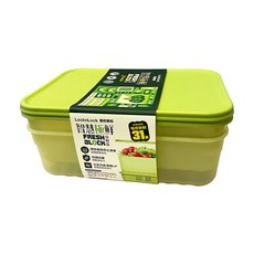 LocknLock 樂扣樂扣 智慧極鮮Fresh Block保鮮盒 3.2L, 2個, 1組