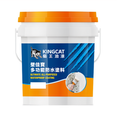 KINGCAT 貓王油漆 壁佳寶 多功能防水塗料，10色可選, 象牙白, 18.92L, 1桶