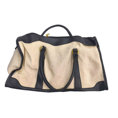 日系質感撞色PU旅行袋