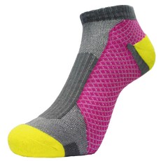 足弓支撐機能慢跑襪 女款 灰桃, 1入, 灰、粉, 22~24cm