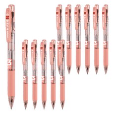 monAmi Flip 3 三色油性圓珠筆 0.5mm 12支, 木瓜橘, 1組