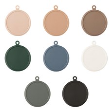 FLaiTO 可掛式矽膠圓形杯墊 10cm, 多色, 8個