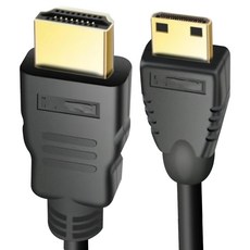 UniSync Mini HDMI-HDMI高畫質4K影音鍍金頭傳輸線, 0.5m, 1條, 黑色