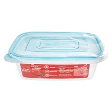 LocknLock 樂扣樂扣 繽紛ezlock保鮮盒(長方款)520ml_藍蓋, 1入, 1個