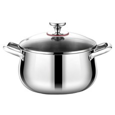 304不鏽鋼耐用鼓型湯蒸鍋 4L, 1個, 30.5cm