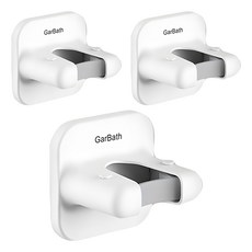 高彈性矽膠防滑拖把掛架 方形, 3個, 白色