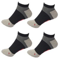 Honey LuLu 咖啡碳紗氣墊足弓襪, 消臭率達97% 環保愛地球 支撐 包覆 彈力 透氣編織 護足弓 台灣製造, 黑色, 24~28cm