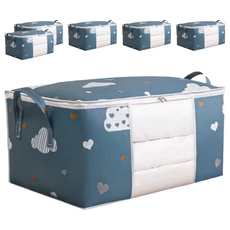 小麥購物 棉被收納袋 Y481, 藏青色, 6個