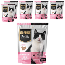 Petlife 寶多福 全齡貓 健康機能系列 乾飼料, 皮膚/毛髮, 600g, 6包