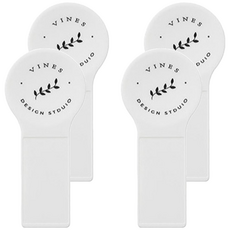 VINES DESIGN STUDIO 馬桶掀蓋器 葉子 Set 4 塑料材質, 13 x 3cm, 白色