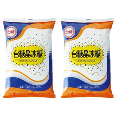 台糖 晶冰糖 甘蔗砂糖製成 風味獨特 飲料沖泡適用, 1kg, 2包