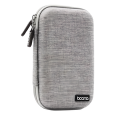 baona 包納 硬碟 耳機長型收納袋 加厚EVA防震, BN-F010, 灰色, 1個