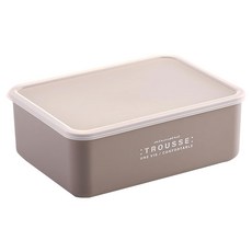 SABU HIROMORI TROUSSE系列 北歐風木紋高品質可微波保鮮盒 日本製 霧灰色 230ml, 容器 + 蓋子, 1個
