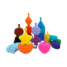 K's Kids 奇智奇思 形狀串接遊戲組 18 Shapes 12個月以上認知玩具, 1組