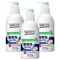 Kao 花王 SUCCESS 敏感肌保濕刮鬍慕斯, 250g, 3瓶