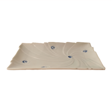 燒物皿 日本製, 藍點旋紋, 1個
