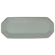 壽山窯 angel八角長方小皿, 陶瓷 日本產, 17 x 7 x 1.8cm, 灰綠色, 1個