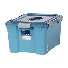 KEYWAY 聯府 Best 手提收納箱附輪, 藍色, 55L, 1個