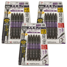 AnEX 安耐適 ABRS 黑龍靱 slim起子頭 ABRS5-2085 85mmx5支, 3組