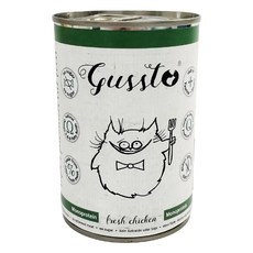 Gussto 全齡貓 天然無穀主食罐, 1號鮮嫩雞肉, 400g, 1罐