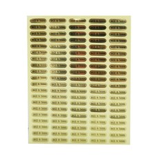 華麗牌 Made In Taiwan 外銷標籤, WL-3406, 20包, 1盒