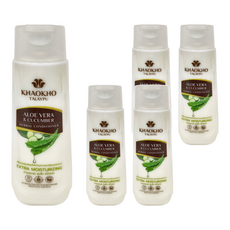 KHAOKHO TALAYPU 考柯萃 雙草本柔順潤髮乳 蘆薈 小黃瓜, 深層保濕 適用所有髮質, 330ml, 5瓶