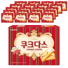 COUQUE D'ASSE 白巧克力夾心薄餅, 77g, 21盒