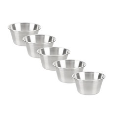 Sten Factory 304不鏽鋼醬料碗 1號 5入, 5個, 銀