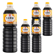 丸莊醬油 黃標調合醬油, 1L, 5瓶