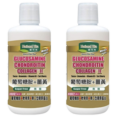 National Vita 顧可飛 葡萄糖胺薑黃軟骨素 Biocell+FYC 25專利升級配方, 946ml, 2瓶