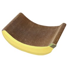 iCat 寵喵樂 香蕉船貓抓板, 黃色, 1個