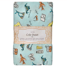 La Joie 喬依思 嬰兒床包 100%純棉, 藍色夏威夷, 1個