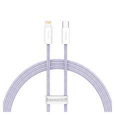 Baseus 倍思 靈動系列 TC-IP快充數據線 20W Type-C to i P, 1m, 紫色, 1條