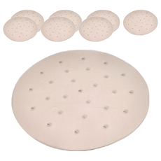 有孔蒸籠紙 烘焙紙, 防水防油透氣性佳, 隔離食物方便夾取, 耐高溫220°C, 不易沾黏, 8吋, 50張, 8包