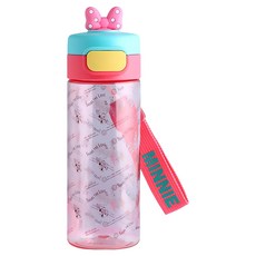 優貝選 迪士尼萌趣小公仔直飲式便攜運動水壺, 1個, 530ml, 米妮