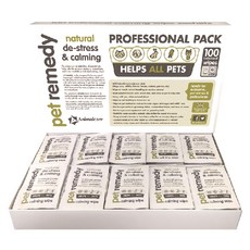 Pet remedy 放輕鬆 舒芙巾禮盒 Set 100包, 天然鎮靜配方, 幫助所有動物, 1盒