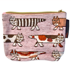 MARUSHIN 丸真 lisa larson 貓咪圖案收納包 聚酯纖維