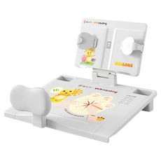 貓太子 黃金12度桌面矯正器 奶龍白 兒童坐姿矯正器 閱讀書寫支架, 1個