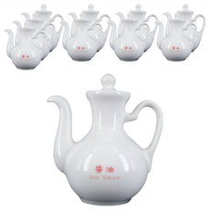 大同磁器 醬油調味瓶 S00S 110ml - 陶瓷調味罐 精巧易用 提升餐桌質感, 10個