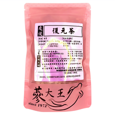 蔘大王 疫後復元茶包 10包/袋 - 天然草本、無添加、方便沖泡, 6g, 1袋