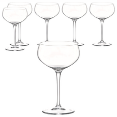Bormioli Rocco 20世紀水晶寬口香檳杯 BARTENDER Specific Barware NOVECENTO Cocktail, 250ml, 6個