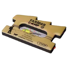 FARMERCAMP 小物釣線組 1.5M 卡其色 歐娜10304新半月魚線 日本桑瀬0.4#主線 目視豆1.8mm, 1組