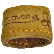 CLOVER 皮指環 牛皮材質 65x125x20毫米 日本產, 咖啡色, 1個