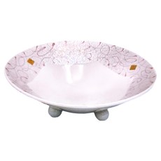 佐和陶瓷國際 三足缽 Set 陶瓷材質 適用溫度 -30°C~100°C 日本產, 粉線金點, 1個