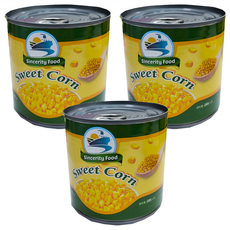 Sincerity Food 鮮嫩玉米粒 罐頭, 340g, 3個