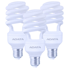 ADATA 威剛 螺旋省電燈泡 23W EFS-23DEX, 白光, 3個
